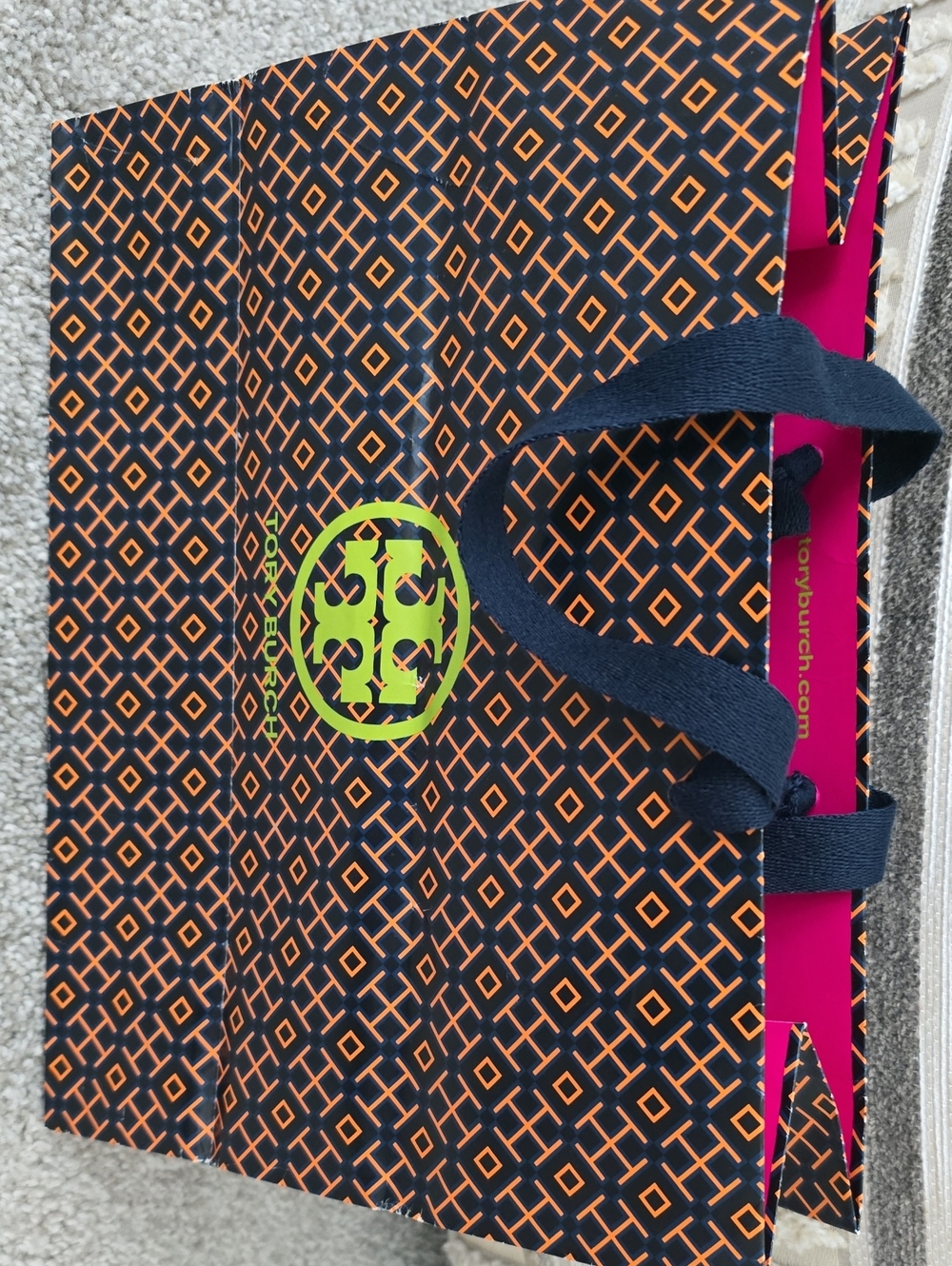 Tory Burch Red Leather Flap Crossbody with Gold Logo Hardware & TB Shopping Bag! - Picture 8 of 15